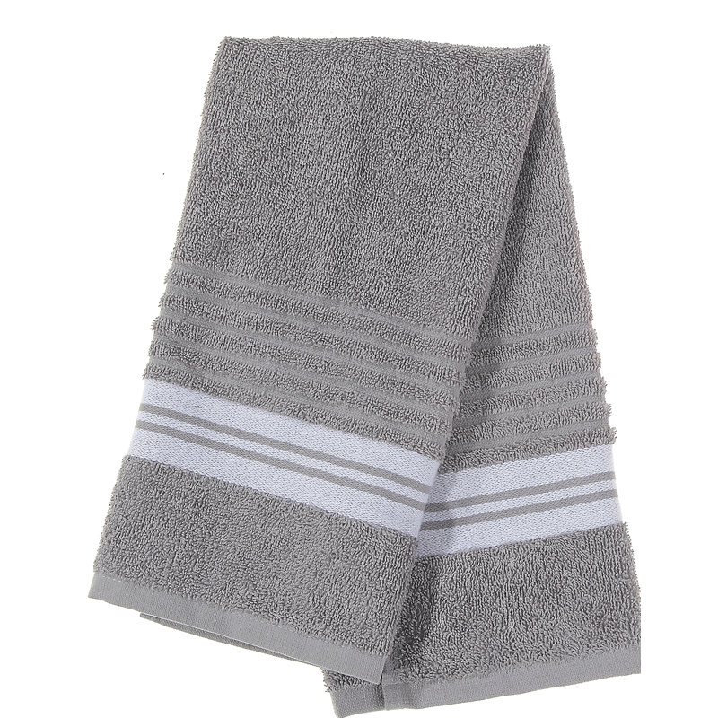 Ensemble 7 serviettes de bain Nuno, Gris clair