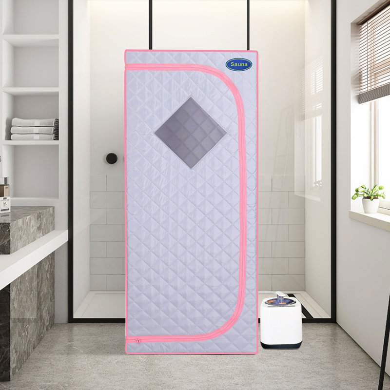 Fulocseny 1 - Person Traditional Steam Sauna with Remote Control, Gray
