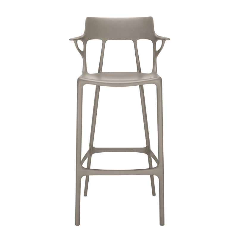 Philippe Starck Gray Recycled Plastic Outdoor Bar Stool