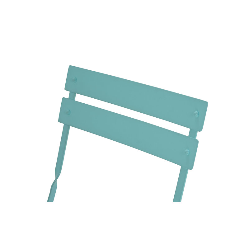 Ensemble de chaises d'extérieur pliables Modern, Bleu sarcelle
