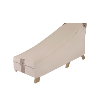 Modern Leisure Monterey Patio Day Chaise Lounge Cover, 66"L x 35.5"W x 33"H, Beige by Rebrilliant