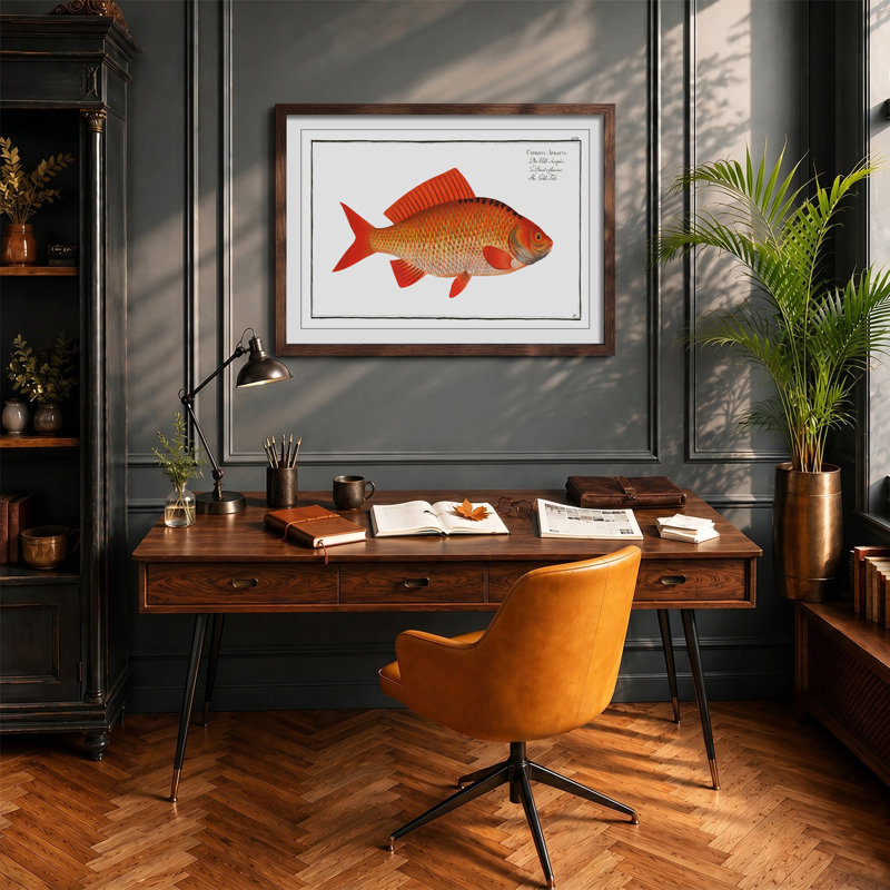 Goldfish by M.E. Bloch - Framed Print, Walnut Framed, 62cm H x 87cm W x 2cm D
