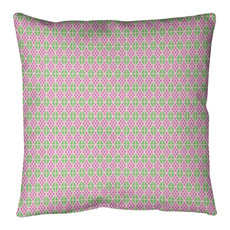 Coussin de sol Katelyn Elizabeth, 28 po x 28 po, Rose et pastel