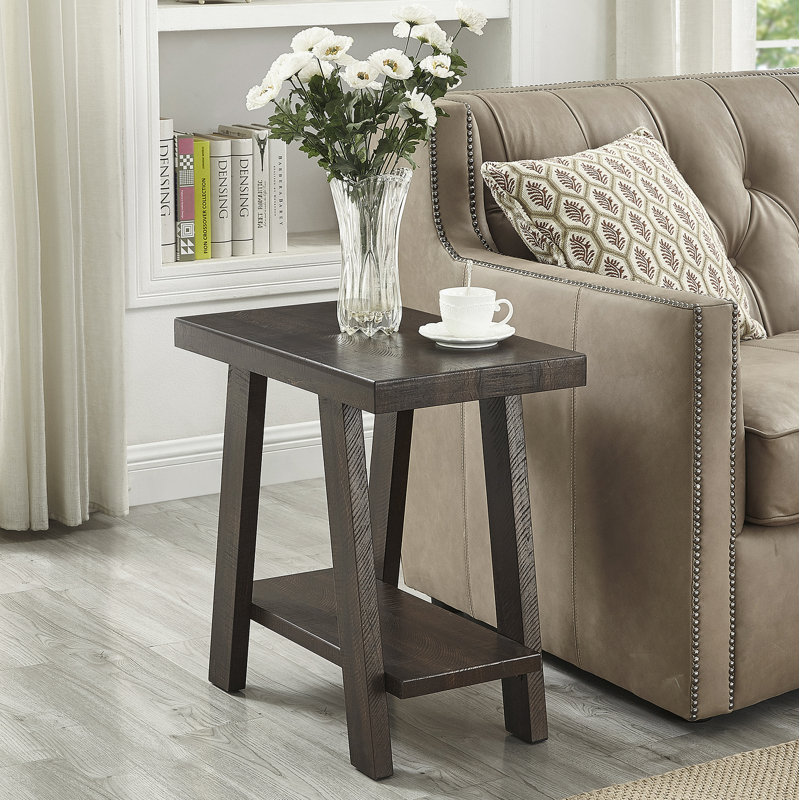 Table de bout Athens, Brun, H 22 po x l 14 po x P 23,5 po, Brun