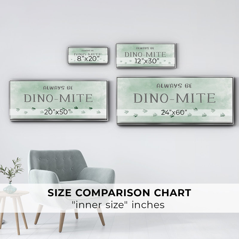 Dinomite- Framed Canvas