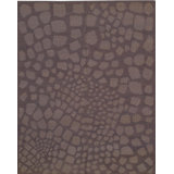 Flatweave Wool Geometric Area Rug in Purple