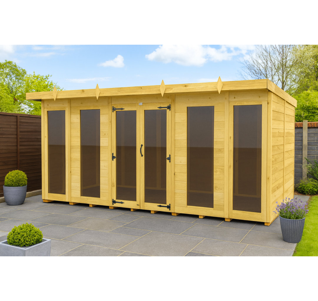 Pent Summer House (Full Height Window)