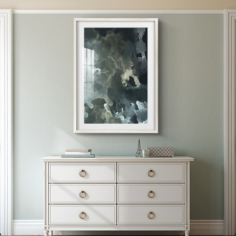 Gilded Spector I -Framed Print, 25.5" H x 17.5" W, White