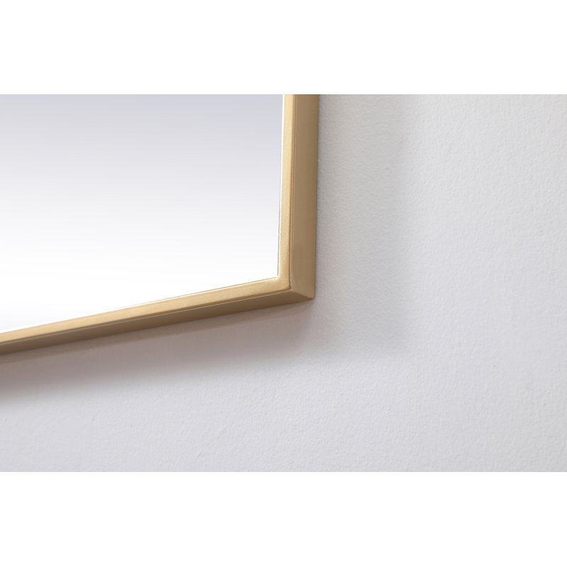 Miroir d'appoint Valparaiso, Laiton, 48 po x 48 po 