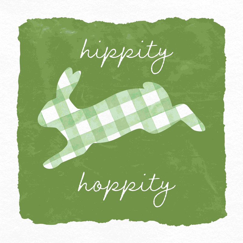 Hippity Hoppity Bunny, photographie sur toile tendue, H 36 po x l 36 po