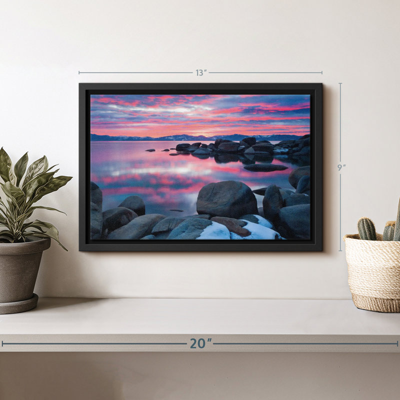 «Lake Tahoe Nightfall», reproduction sur toile, H 9 po x l 13 po