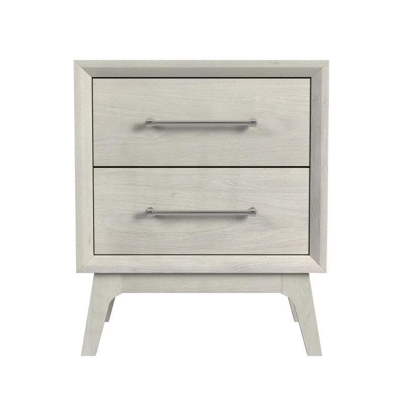 Table de chevet 2 tiroirs Weathers en amande
