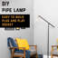 Lampe de plancher télescopique robuste avec tuyau de 14 po X 21,5 po Base