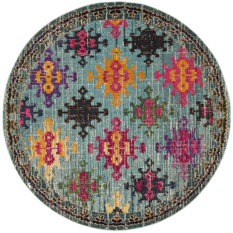 Nistler Paisley Area Rug, Round 201 cm