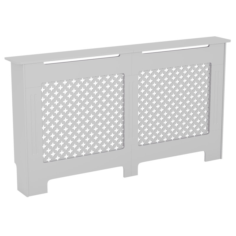 Reta Radiator Cover, 82cm H x 151cm W x 19cm D, White