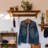 Rustic Solid Wood Wall Shelf-485729578