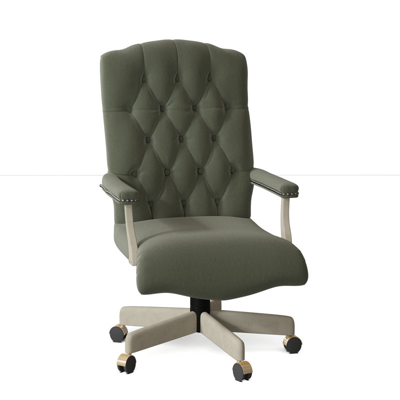Stanford Swivel Executive Chair, 9953 Willow, Tobacco, Black Nickel