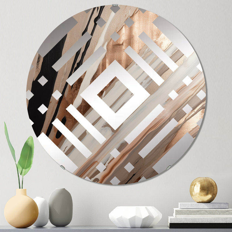 Coutilien - Miroir décoratif diamant, 23,6 po x 23,6 po