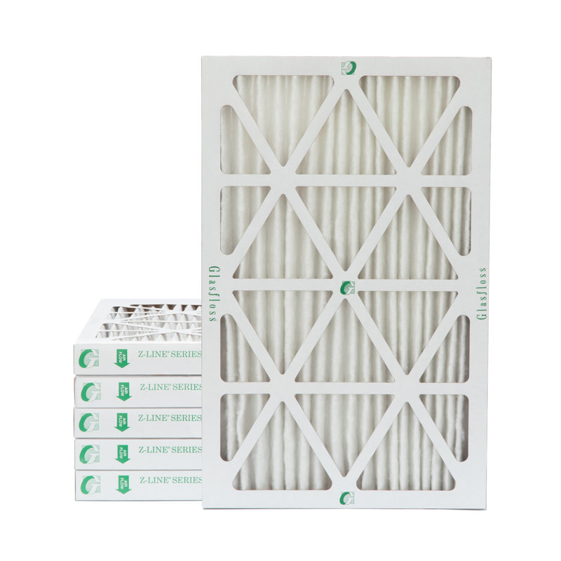 Filtres à air plissés Glassfloss ZL MERV 10, H 25 po x l 14 po x P 2 po