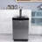 VEVOR 5.7 Cubic Feet Silver Dual Tap Freestanding Kegerator with Adjustable Temperature