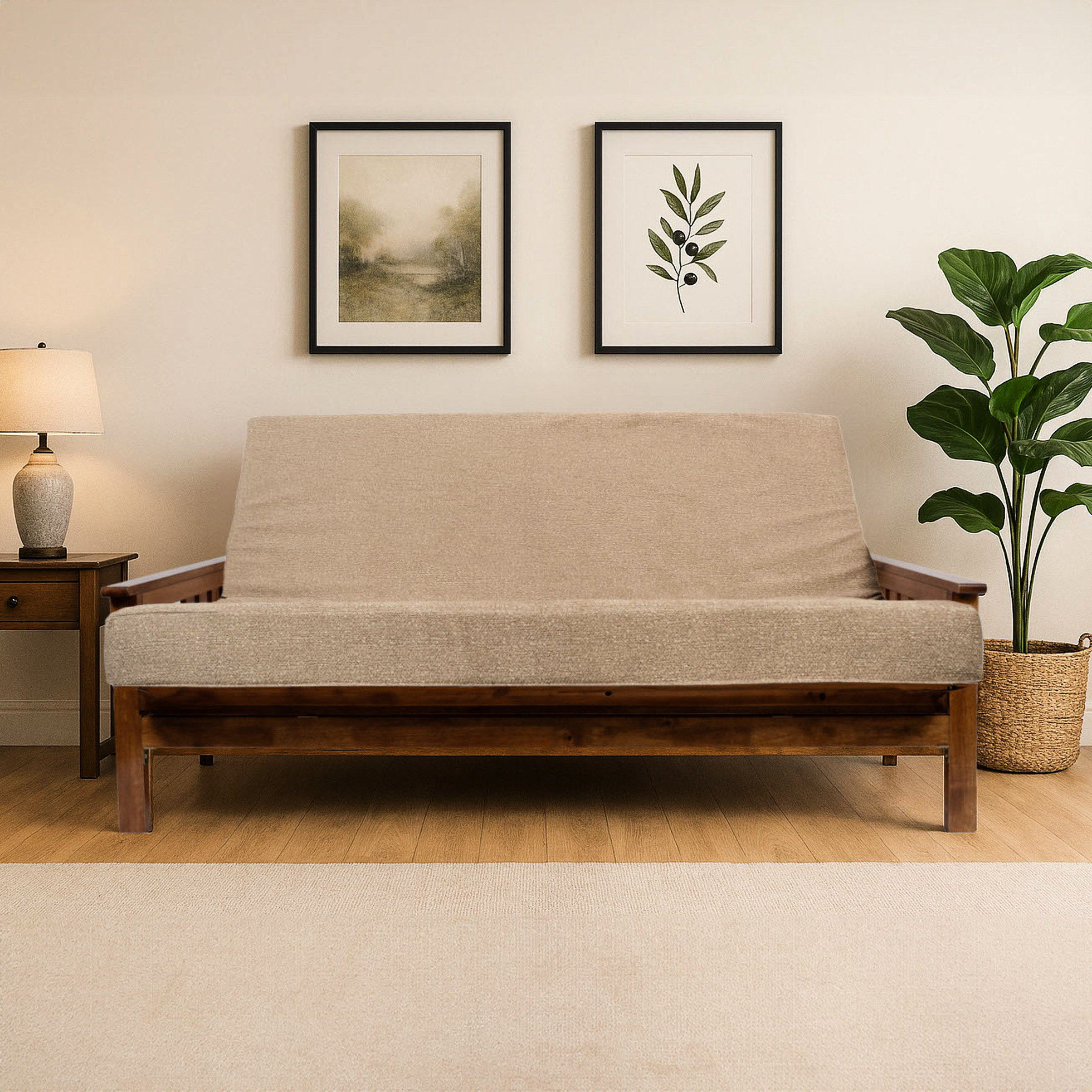 Latitude Run® Memory Foam Futon Mattress Full Xl, Removable Washable ...