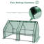 Mini Greenhouse with Roll-up Windows, Garden Greenhouse with Metal Frame, 140g/m² PE Cover, 4 Ground Pegs, 180x90x90cm-131377984