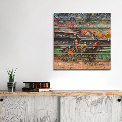 Van Gogh Never Saw Saratoga by Aja Trier - Unframed Painting on Wood