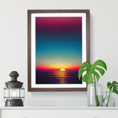 Otherworldly Ocean Sunset - Framed Print