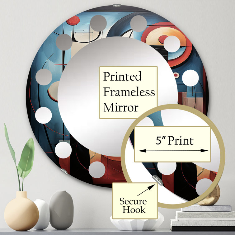 Bless international Caritas - Modern Wall Mirror Round | Wayfair