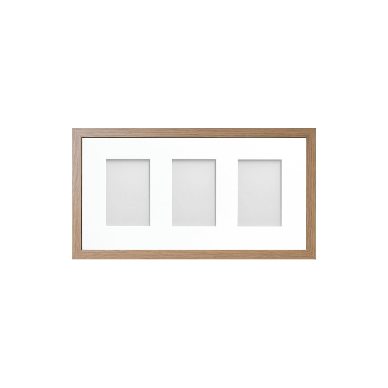 Albarran Matte Picture Frame with Mat, Beech, 4cm x 6cm