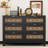 Wooden Dresser with 6 Drawers-991300971