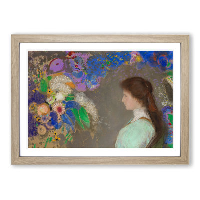 Violette Heymann by Odilon Redon - Picture Frame Painting