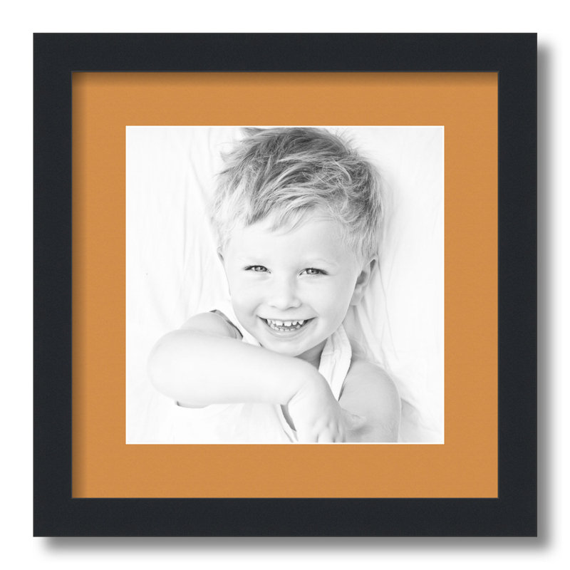Matte Picture Frame with Mat, Amber