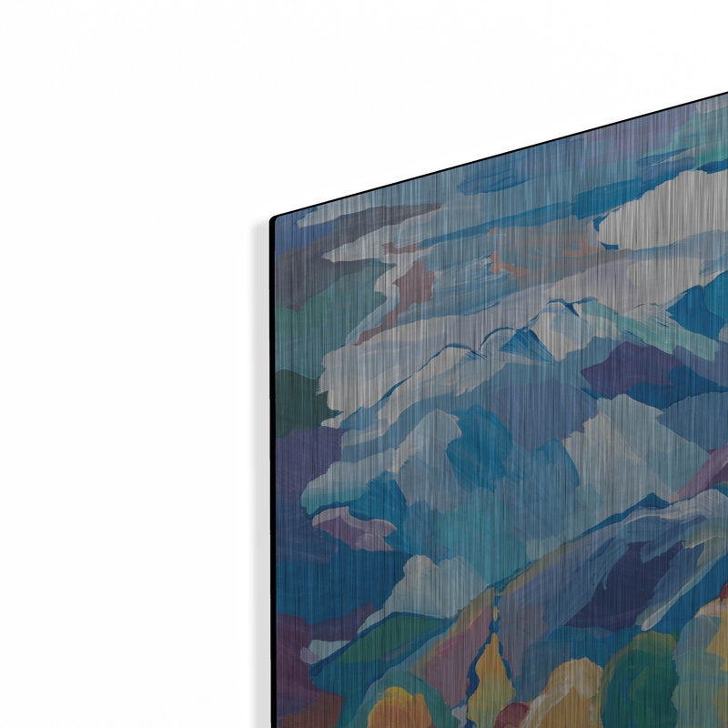 Orren Ellis «Nature's Composition» par Hooshang Khorasani, art mural en métal, H 12 po x l 16 po