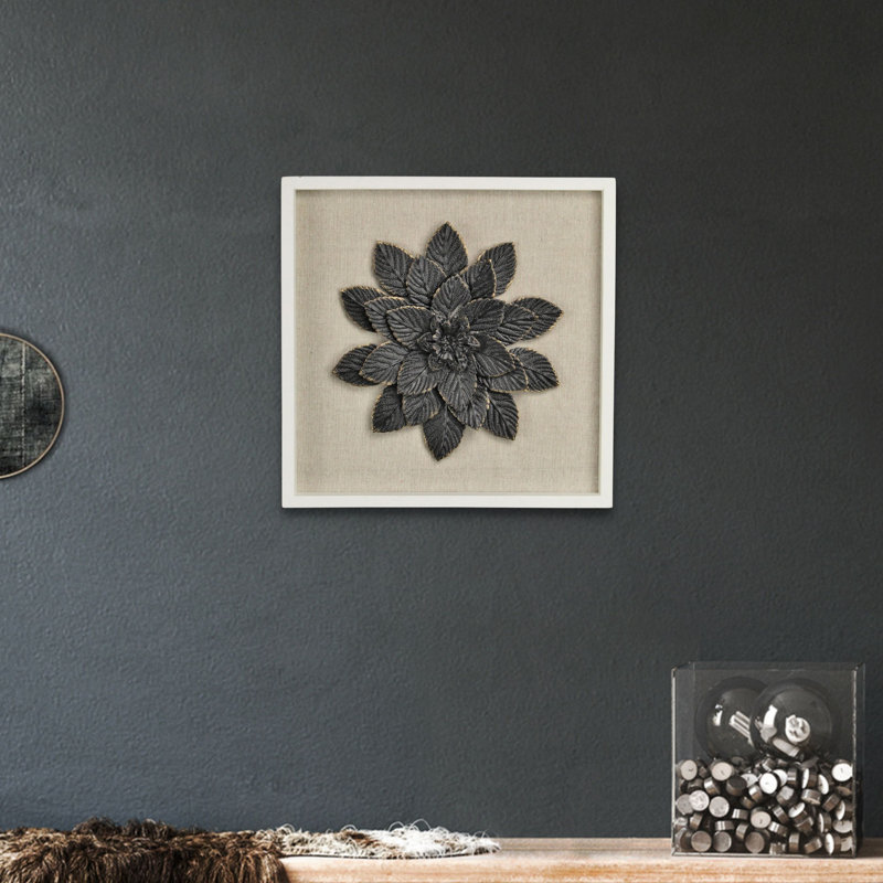 Handmade Boho Plants & Flowers Wall Decor on Solid Wood