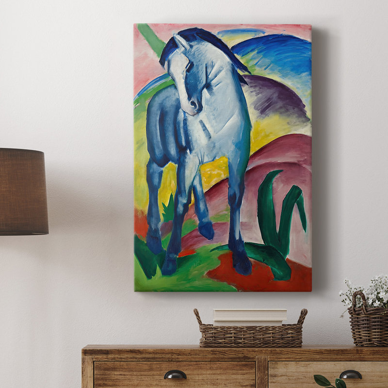 «Blue Horse I» par Franz Marc, 12 x 18