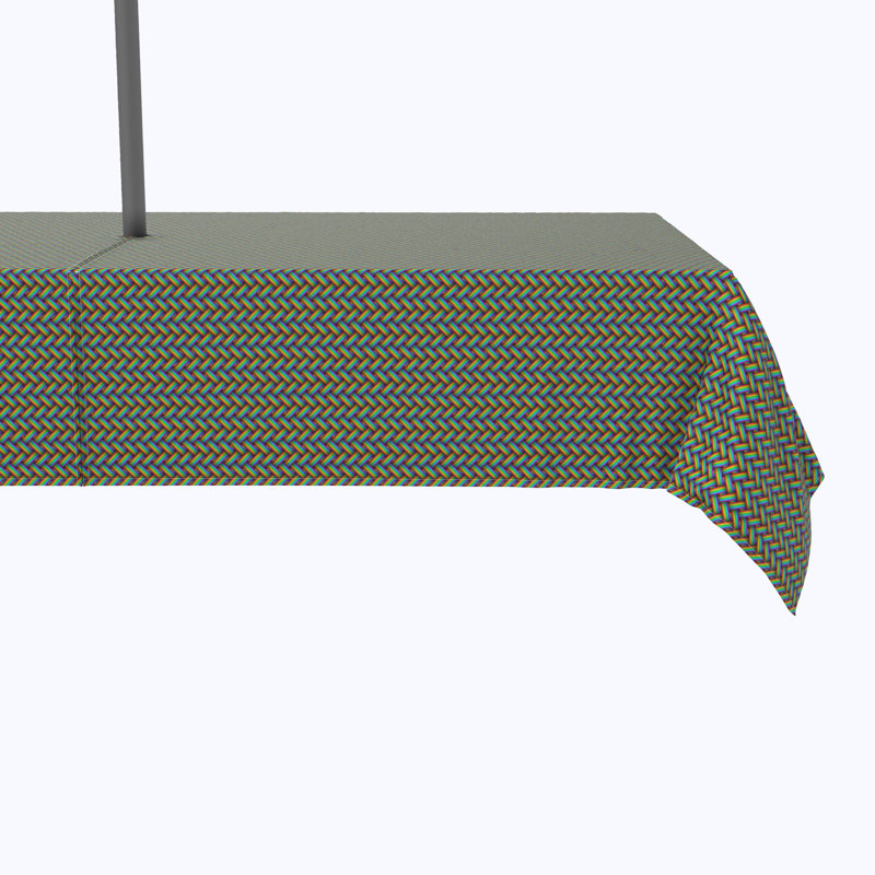Warmley Chevron Tablecloth, 120" x 60"