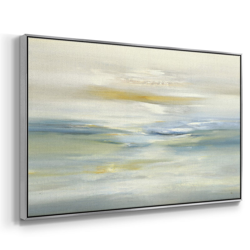 Paysage apaisant, reproduction sur toile, H 25 po x l 17 po x P 2 po, Argent