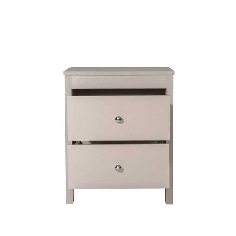 NEO 49cm W Particle Board / Chipboard Bedside Table, Pink