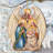 Nativity with Angel Wooden Ornament by G. Debrekht