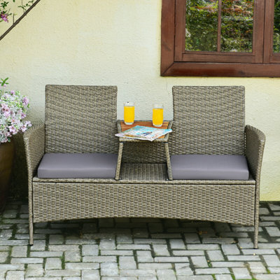Albertis 2 Piece Rattan Seating Group with Cushions by Lark Manor