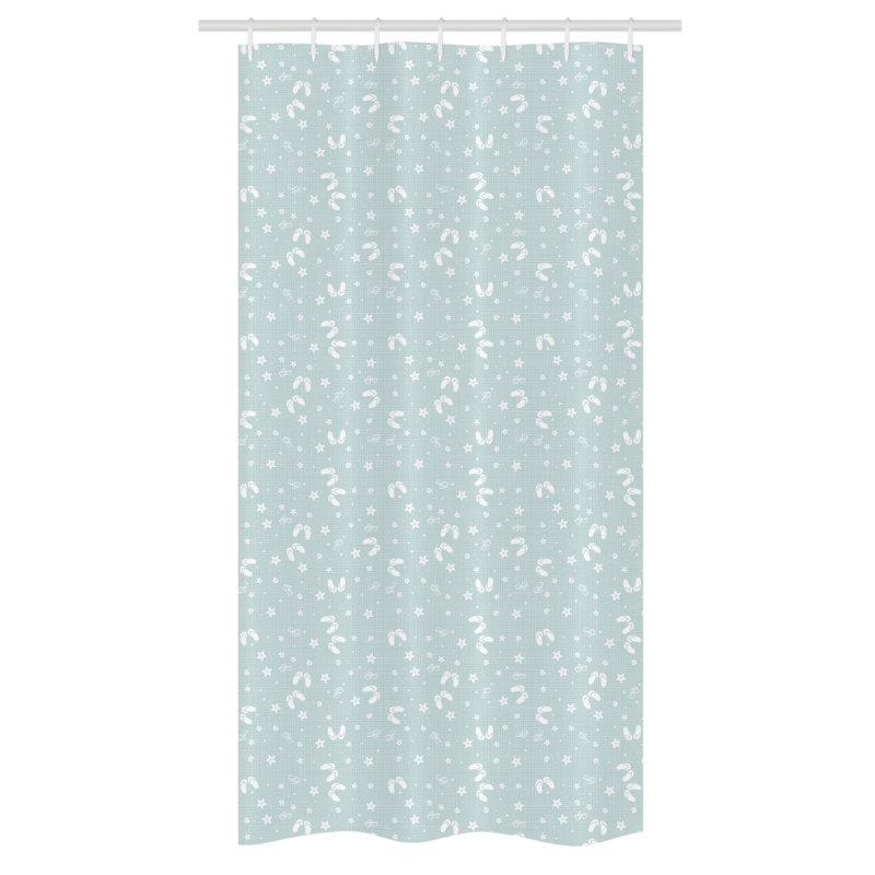 Shower Curtain with Hooks Included, 72" H x 36" W