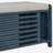 Distressed Shutter Storage Bench With Acacia Veneer For Retro Charm For Living Room, Entryway (Navy)-508196226