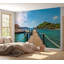 Murale pelez et collez de qualité supérieure - Tropical Pier Paradise-932572729