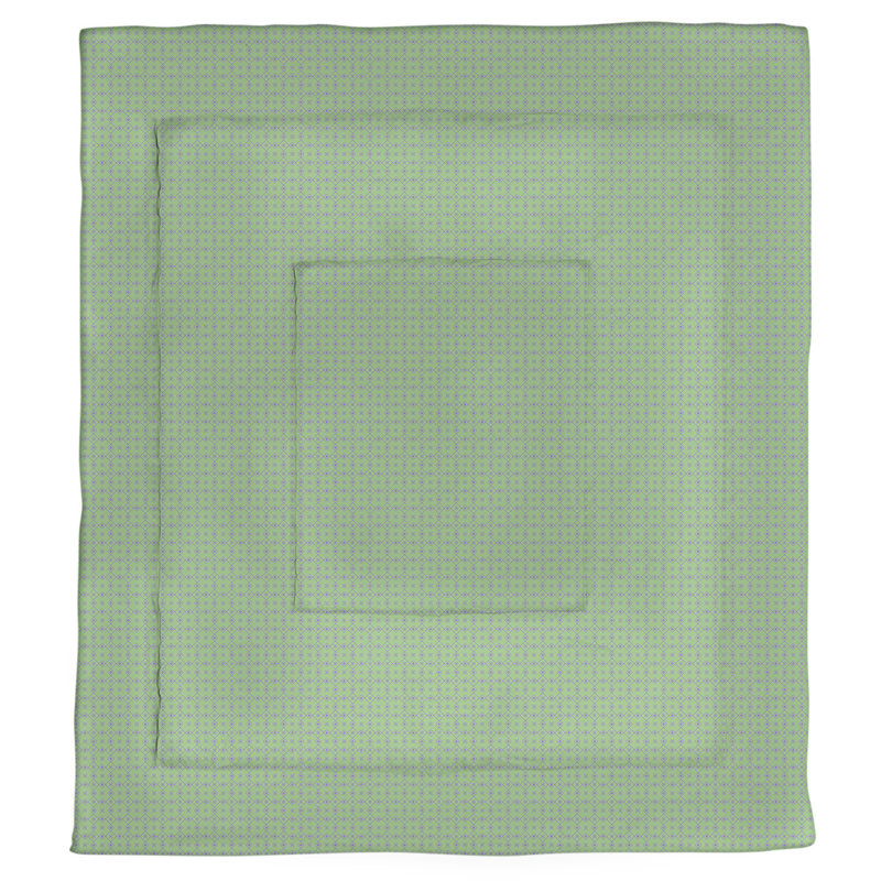 Édredon réversible Katelyn Elizabeth, Édredon grand, Vert / mauve