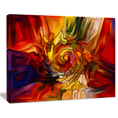 " Illusions Of Stained Glass Abstract "
