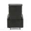 Fauteuil inclinable contemporain - similicuir noir-84181738