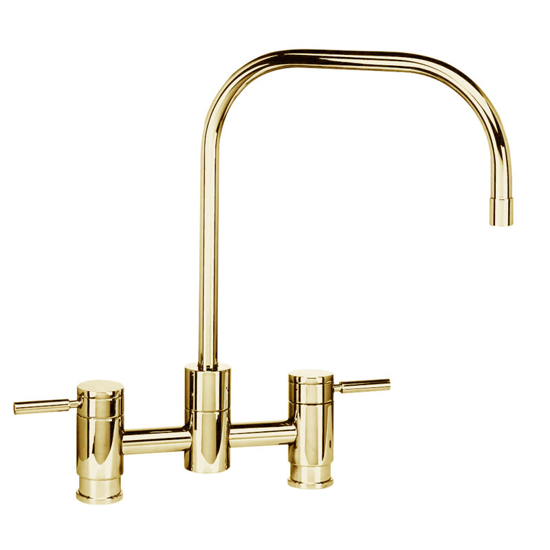 Fulton Bridge Faucet, Satin Brass