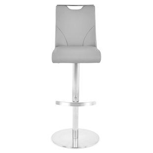 Swivel Upholstered Adjustable Height Counter Stool