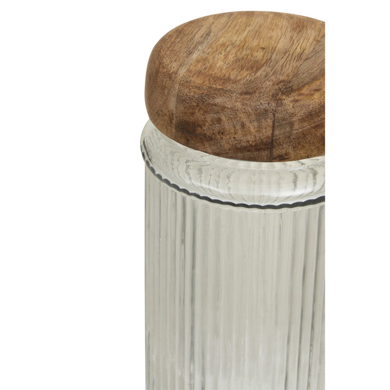 Glass Jar, 26.50cm H x 10cm W x 10cm D
